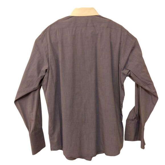 Brooks Brothers vintage Makers dress shirt mens L Large 16.5-4 blue made in USA - Picture 3 of 8